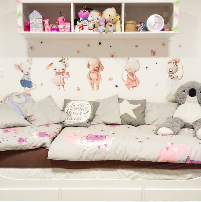 Akvarelinis lipdukas - „Gyvūnai šokėjai“