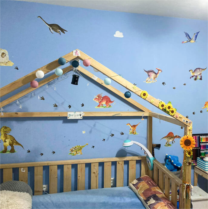 Lipnūs sienų lipdukai. Dinozaurai.