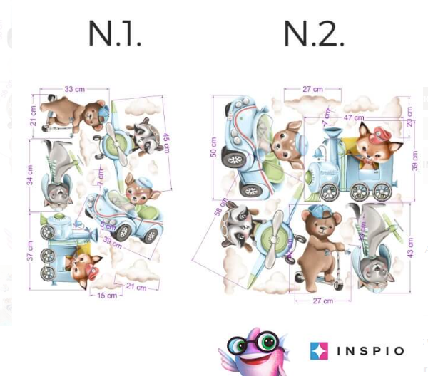 Sienos lipdukas – Gyvūnai kelionėje
