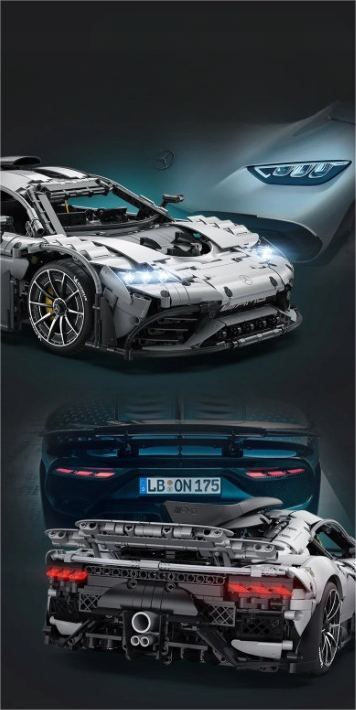 CaDA Master konstruktorius MERCEDES AMG ONE SPORTS CAR 3295EL NUOTOLINIO VALDYMO RC +LED