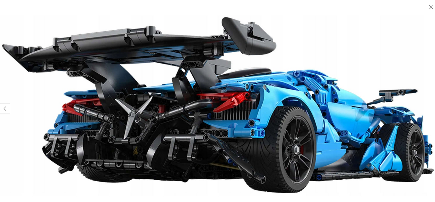 CaDA Master konstruktorius SPORTINIS AUTOMOBILIS 60 CM V12 HYPERCAR RECING TRANSPORTO 3865 EL.