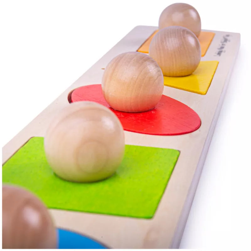 Bigjigs medinė formų dėlionė (6 el.)