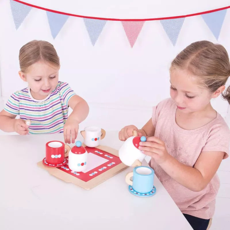 Bigjigs medinis arbatėlės rinkinys
