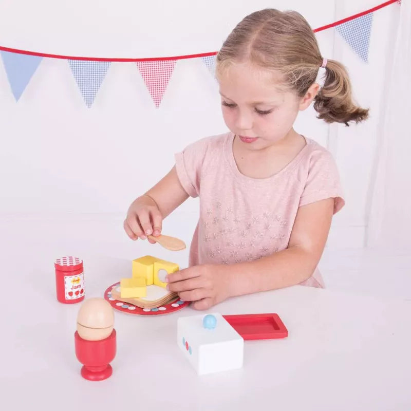 Bigjigs medinis pusryčių rinkinys vaikams