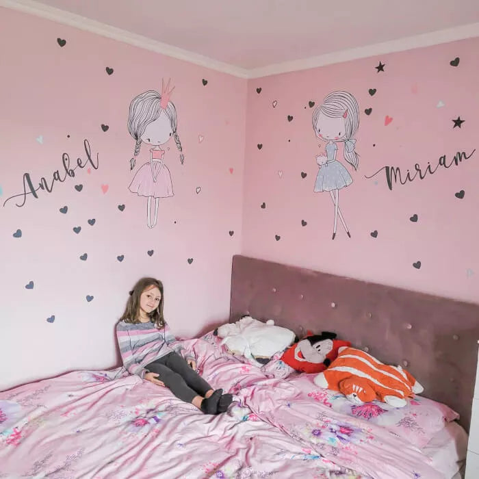 INSPIO fėjos, lipdukai mėtų ir pudros rausvos spalvos