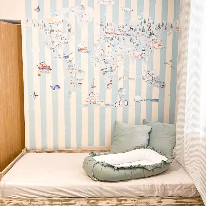 Berniuko pasaulio kelionių žemėlapis