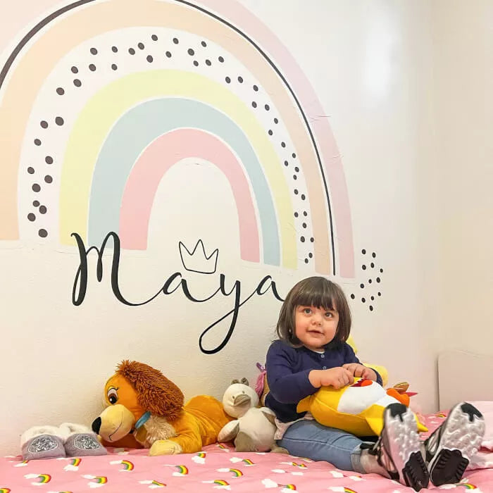 Vaivorykštė su mažosios princesės vardu