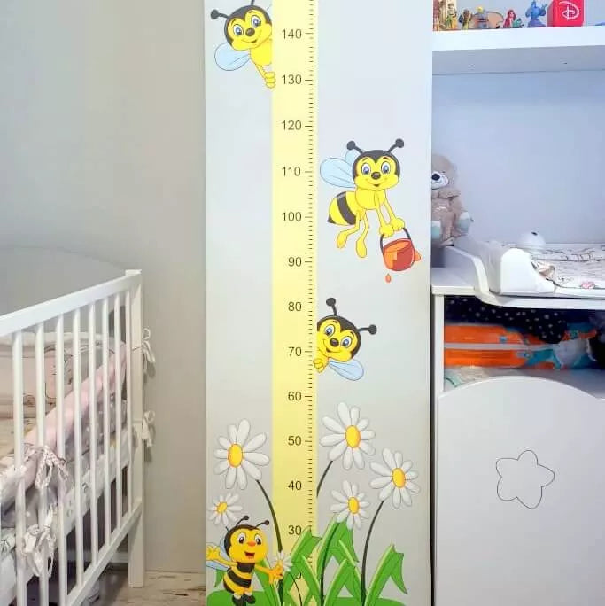 Lipdukas – vaiko ūgio matuoklis „Bitės“ (150 cm)