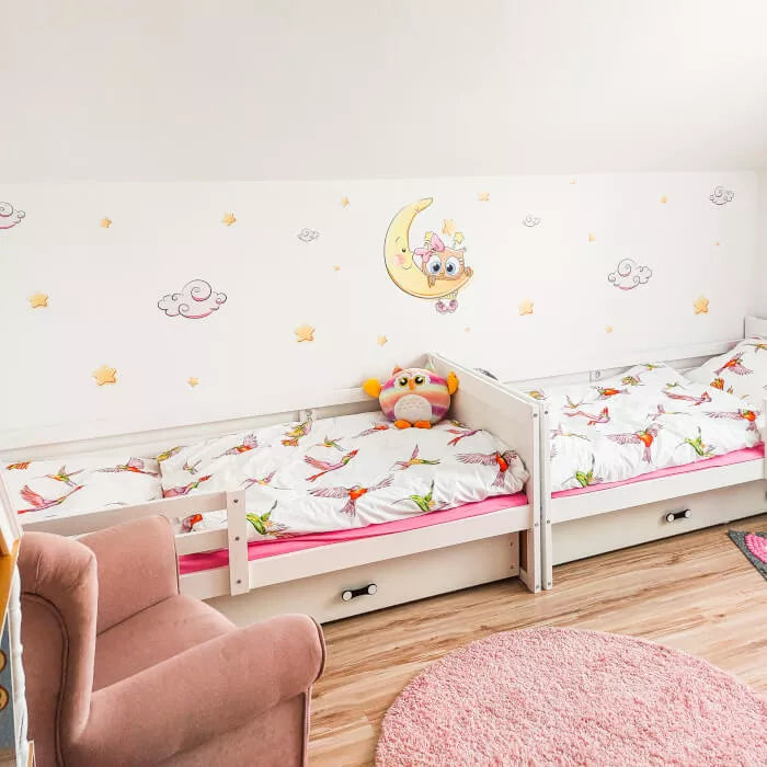 Lipdukas – Rožinė pelėda mėnulyje