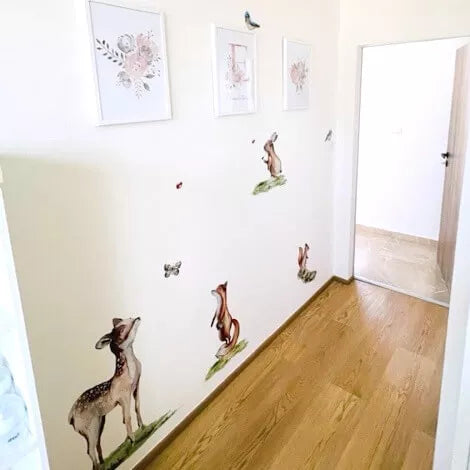 Sieninis lipdukas Woodland „Gyvūnai miške“