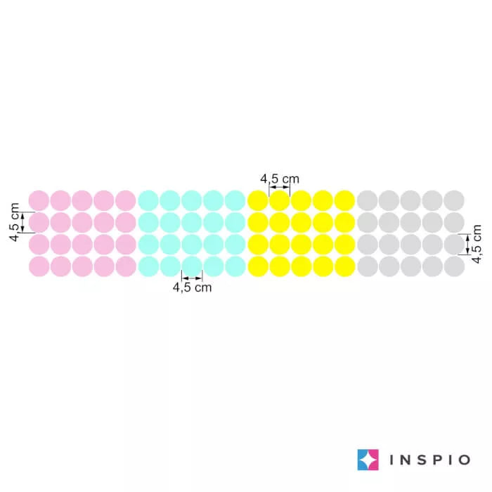 Lipdukai vaikams - Pasteliniai taškai ant sienos