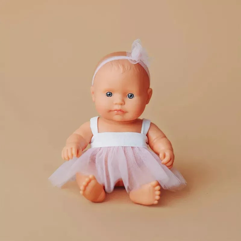 Miniland lėlė mergaitė tiulio suknele (21 cm.)