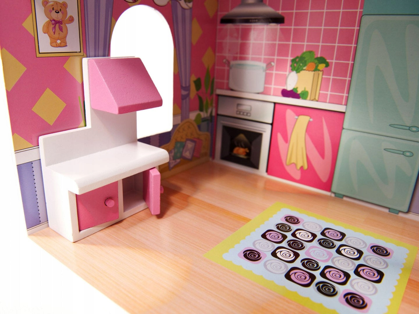 Lėlių namelis EcoKidWood - 70cm