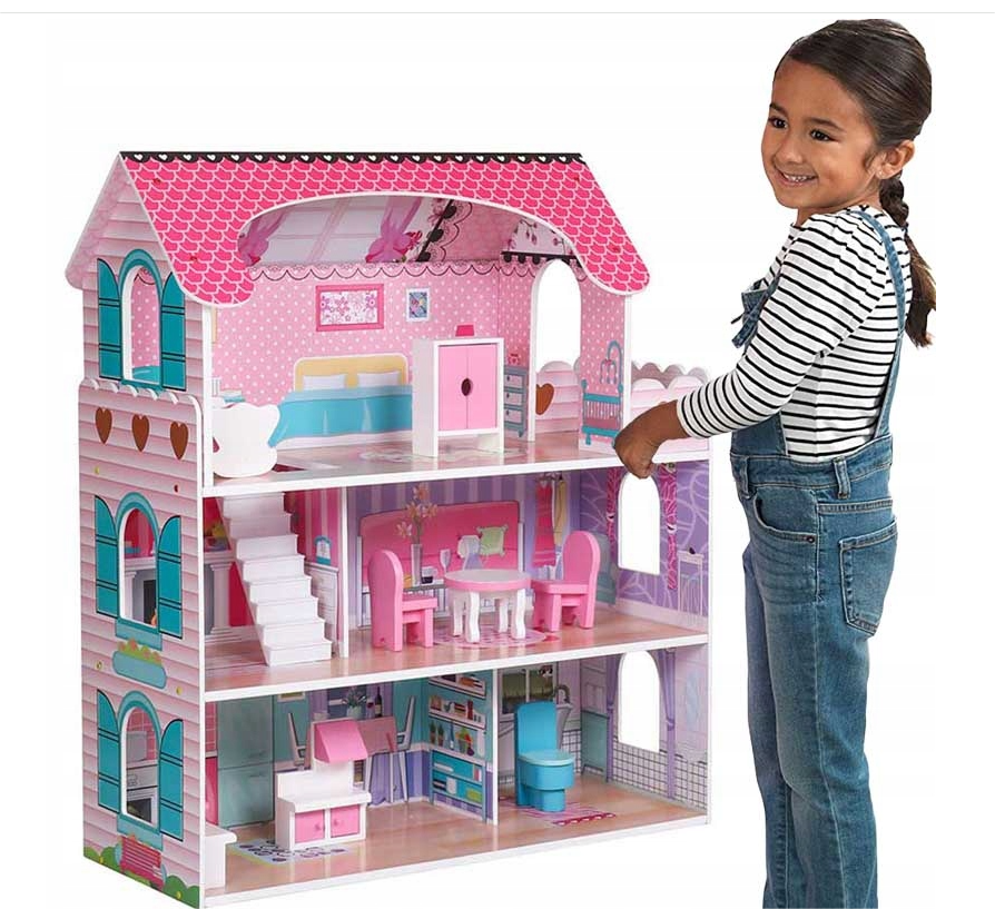 Lėlių namelis EcoKidWood - 70cm