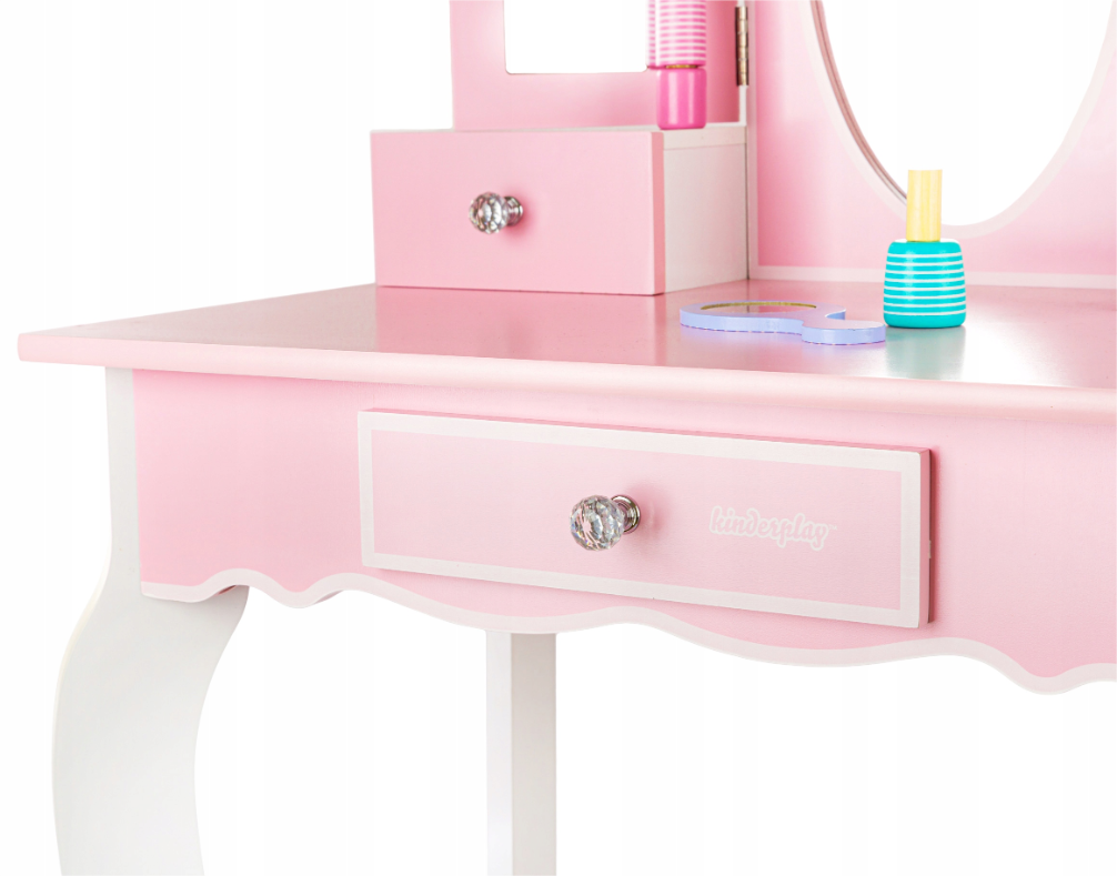 KINDERPLAY DIDELIS MEDINIS STALAS VAIKAMS MERGAITĖMS 105,5 cm + Tatuiruotės