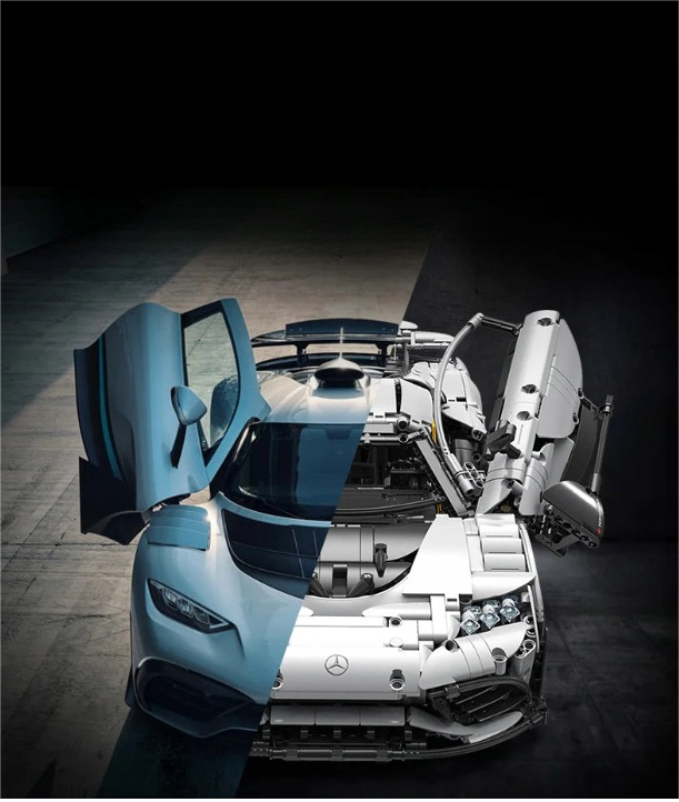 CaDA Master konstruktorius MERCEDES AMG ONE SPORTS CAR 3295EL NUOTOLINIO VALDYMO RC +LED