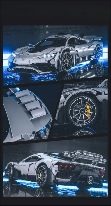 CaDA Master konstruktorius MERCEDES AMG ONE SPORTS CAR 3295EL NUOTOLINIO VALDYMO RC +LED