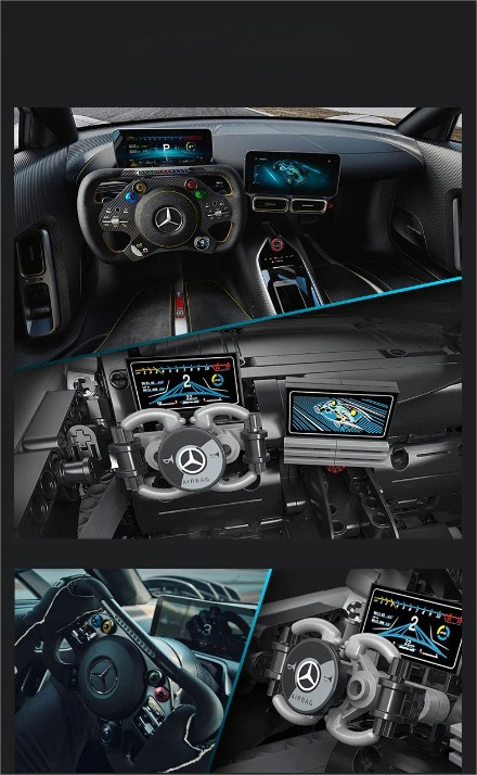 CaDA Master konstruktorius MERCEDES AMG ONE SPORTS CAR 3295EL NUOTOLINIO VALDYMO RC +LED