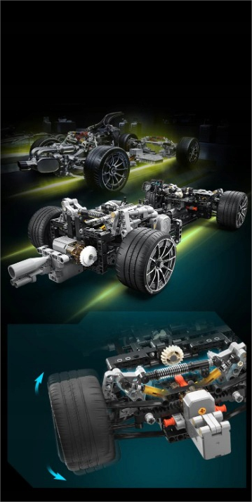 CaDA Master konstruktorius MERCEDES AMG ONE SPORTS CAR 3295EL NUOTOLINIO VALDYMO RC +LED