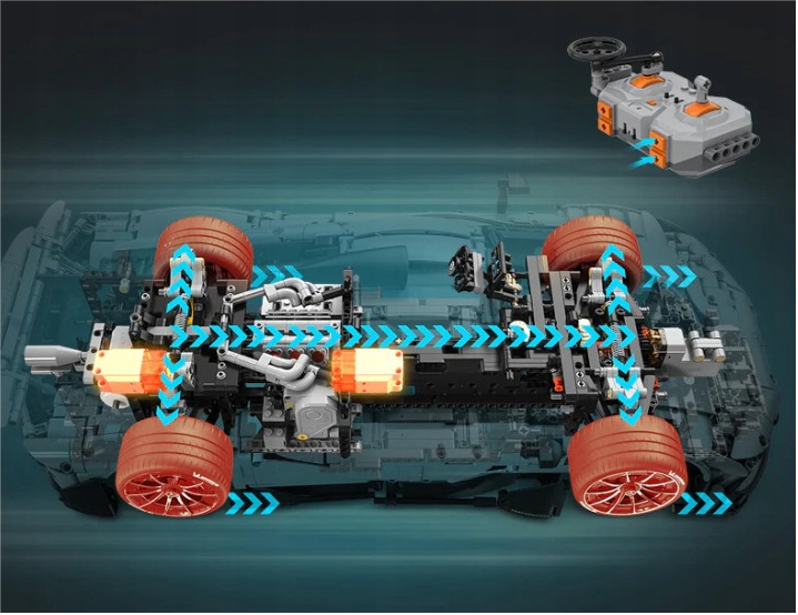 CaDA Master konstruktorius MERCEDES AMG ONE SPORTS CAR 3295EL NUOTOLINIO VALDYMO RC +LED