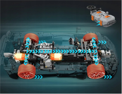 CaDA Master konstruktorius MERCEDES AMG ONE SPORTS CAR 3295EL NUOTOLINIO VALDYMO RC +LED