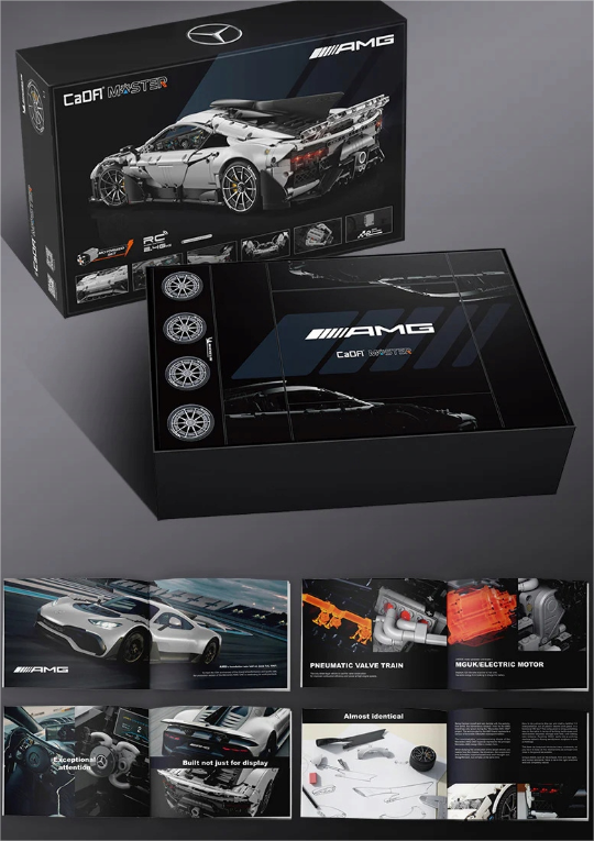 CaDA Master konstruktorius MERCEDES AMG ONE SPORTS CAR 3295EL NUOTOLINIO VALDYMO RC +LED
