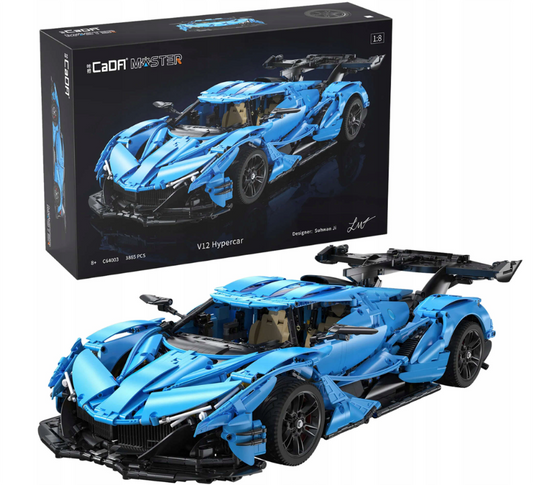 CaDA Master konstruktorius  SPORTINIS AUTOMOBILIS 60 CM V12 HYPERCAR RECING TRANSPORTO 3865 EL.