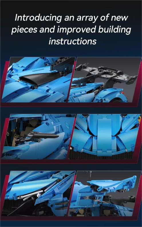 CaDA Master konstruktorius  SPORTINIS AUTOMOBILIS 60 CM V12 HYPERCAR RECING TRANSPORTO 3865 EL.