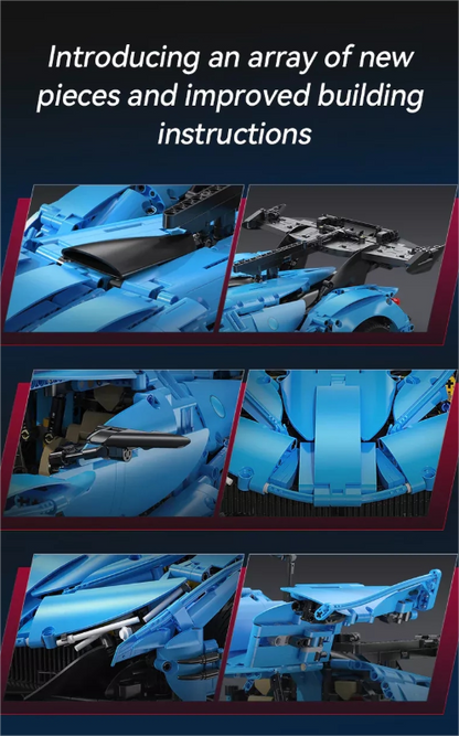 CaDA Master konstruktorius  SPORTINIS AUTOMOBILIS 60 CM V12 HYPERCAR RECING TRANSPORTO 3865 EL.