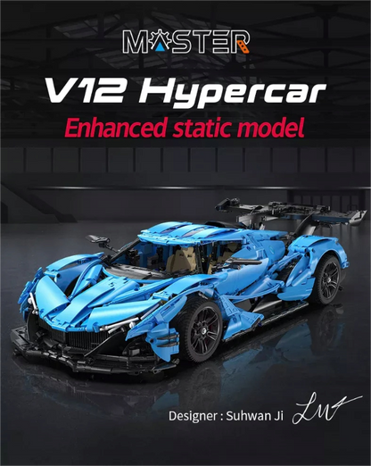 CaDA Master konstruktorius  SPORTINIS AUTOMOBILIS 60 CM V12 HYPERCAR RECING TRANSPORTO 3865 EL.