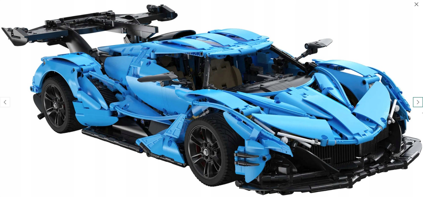 CaDA Master konstruktorius  SPORTINIS AUTOMOBILIS 60 CM V12 HYPERCAR RECING TRANSPORTO 3865 EL.