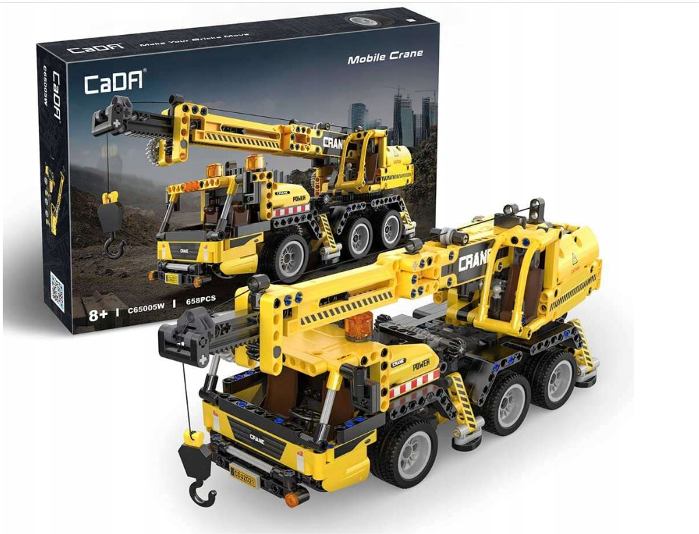 CaDA konstruktorius TECHNIC KRANAS 37 CM DIDELĖ STATYBINĖ TRANSPORTO PRIEMONĖ 658 EL.