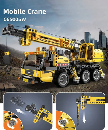CaDA konstruktorius TECHNIC KRANAS 37 CM DIDELĖ STATYBINĖ TRANSPORTO PRIEMONĖ 658 EL.