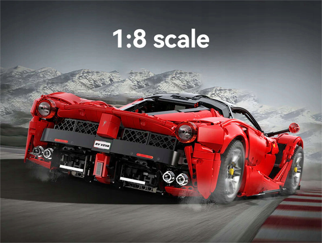 CaDA Master konstruktorius SPORTINIS AUTOMOBILIS 60CM VIVA HYPERCAR RACING CAR 4739 EL.