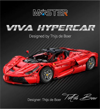 CaDA Master konstruktorius SPORTINIS AUTOMOBILIS 60CM VIVA HYPERCAR RACING CAR 4739 EL.