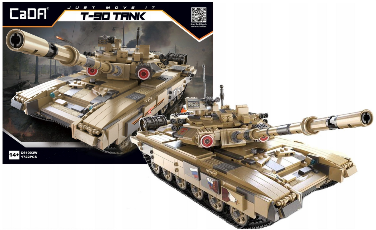 CaDA konstruktorius Karinis tankas T-90