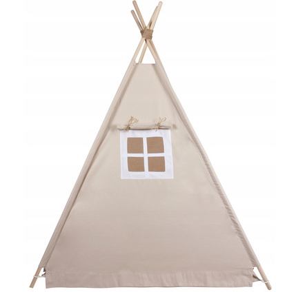 WIGWAM TIPI palapinė Kilimėlis Pagalvėlės Šviesos girlianda