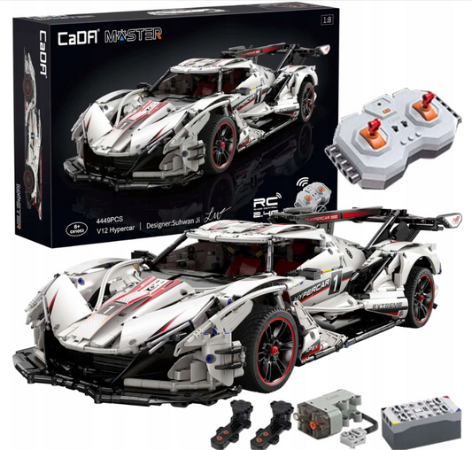 CADA Master konstruktorius HYPER CAR V12 4449 EL. RC PRO MAITINIMO SISTEMA