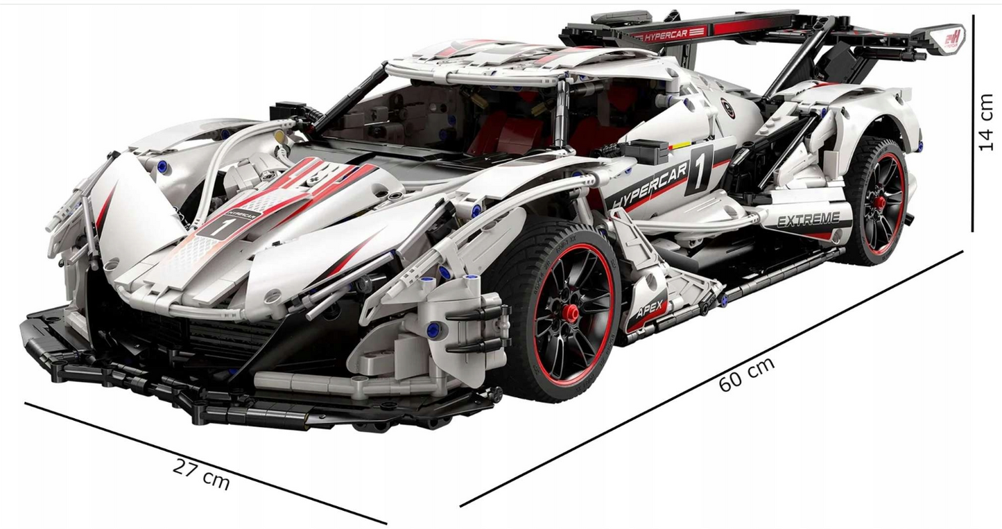 CADA Master konstruktorius HYPER CAR V12 4449 EL. RC PRO MAITINIMO SISTEMA