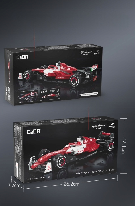 CaDA konstruktorius ALFA ROMEO F1 TEAM BOLID ROBERT KUBICA RED 271 EL FORMULA