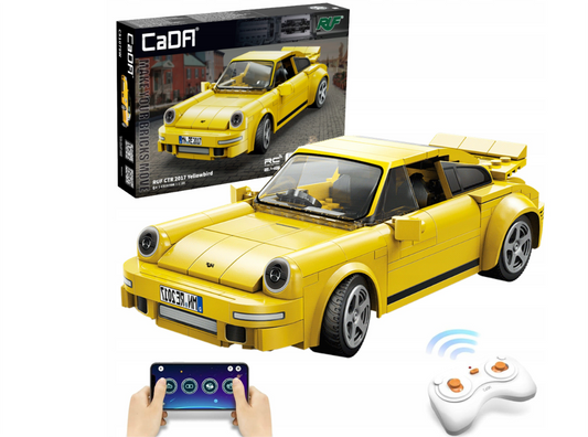 CaDA konstruktorius NUOTOLINIO VALDYMO SPORTINIS AUTOMOBILIS RUF CTR YELLOWBIRD 222 EL RC