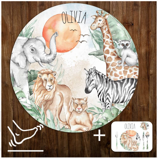 Vaikiški miegamojo kilimėliai INSPIO - SAFARI