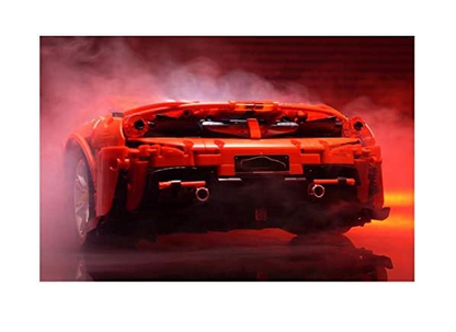 CaDA konstruktorius ITALIŠKAS SUPER AUTOMOBILIS 3187 EL. NUOTOLINIO PULTO VALDYMAS RC PRO POWER + LED