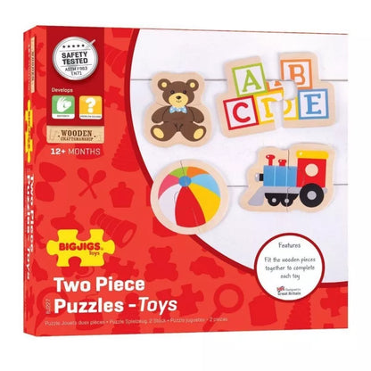 Bigjigs medinės dėlionės Žaislai (8 el.)