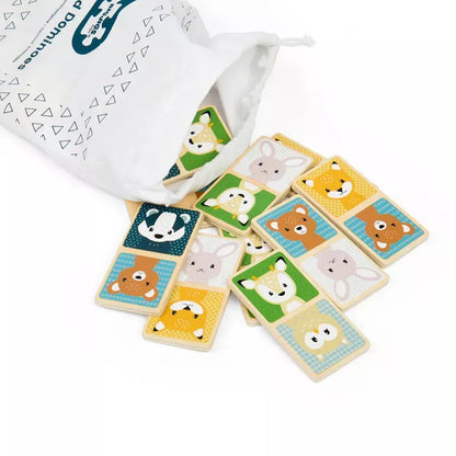Bigjigs medinis domino Gyvūnai