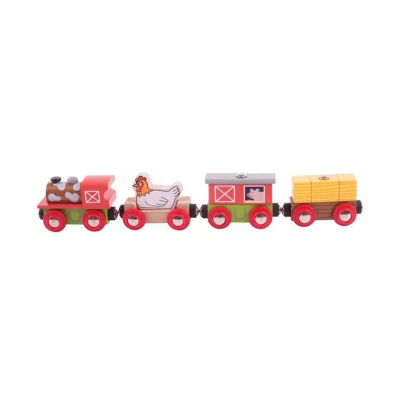 Bigjigs Ūkio traukinys
