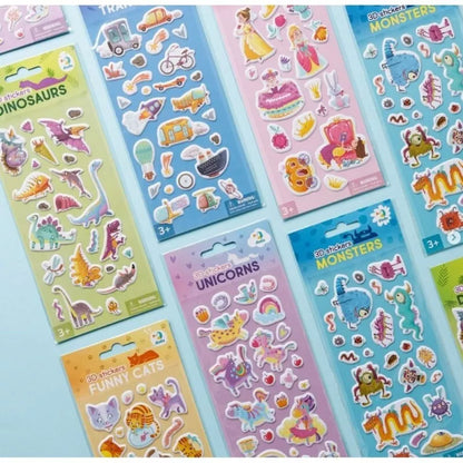 Dodo 3D lipdukai vaikams Princesės (17 vnt.)