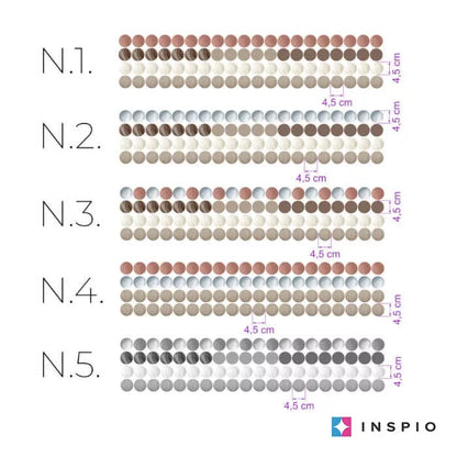 Žemės spalvų taškeliai sienoms