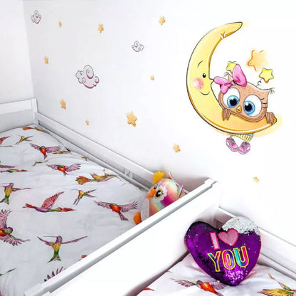 Lipdukas – Rožinė pelėda mėnulyje