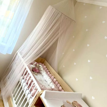 Širdys baltos spalvos - vaikų kambario sienų lipdukai